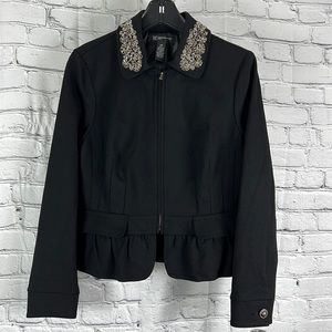 NEW INC International concepts blazer jacket rhinestones size PM